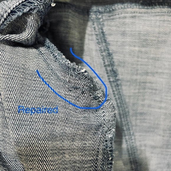 NWT Chico's Tie Dye Denim Jacket Chico's Size 0 Conv. Size 4 - Picture 15 of 15